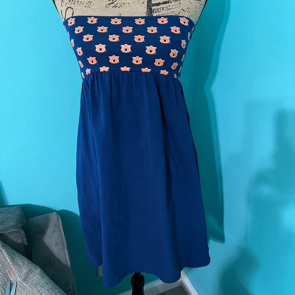 CSS Surf Auburn University Tigers Strapless Tube Mini Dress Size Small